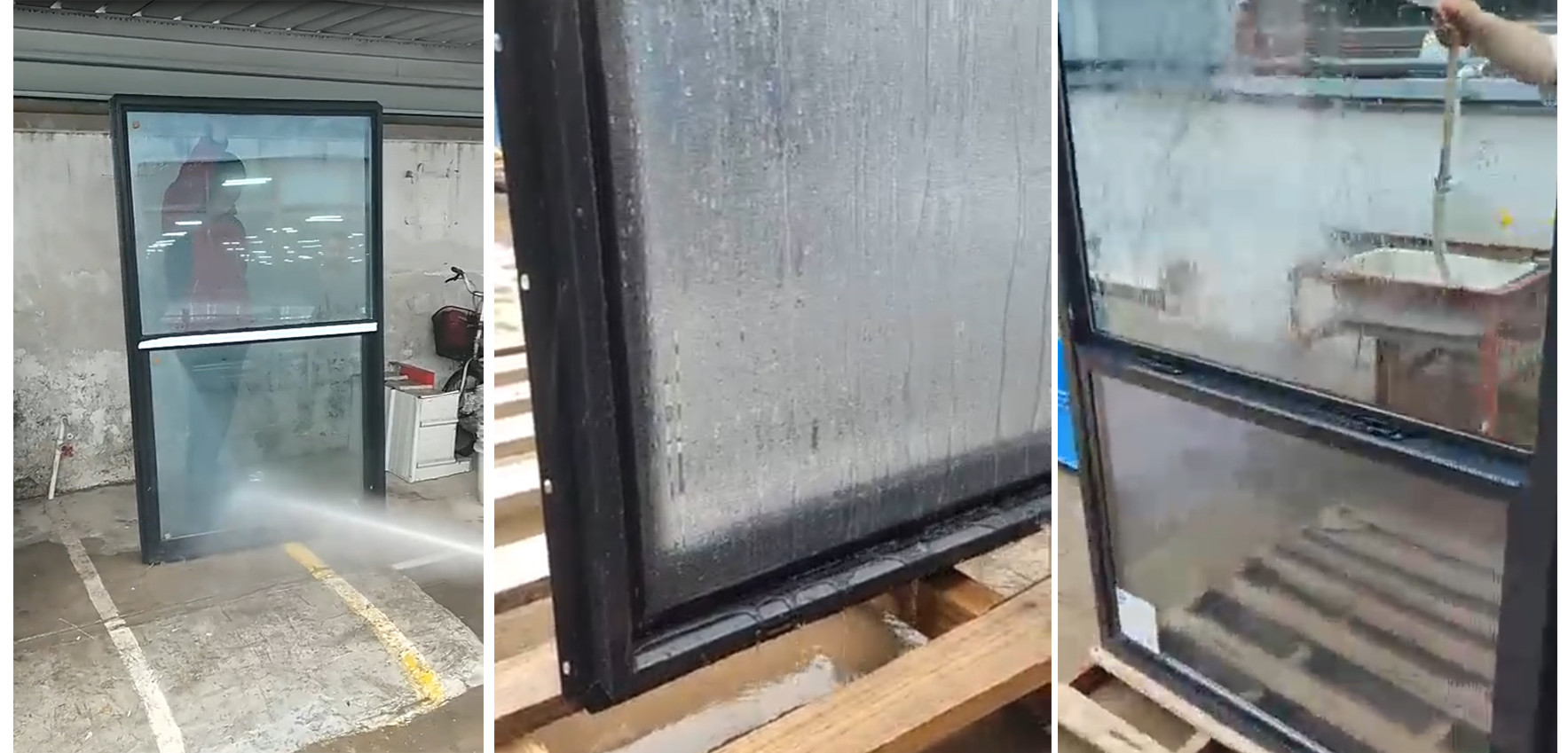 Vinyl PVC Double Glazed Windows Casement Trapezoidal Swing Open For House
