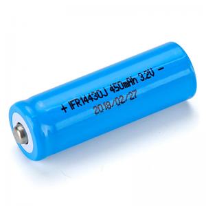 Buy cheap 3.2v 450mAh 14430 LiFePO4 Battery Cells Rechargeable Lithium Battery product