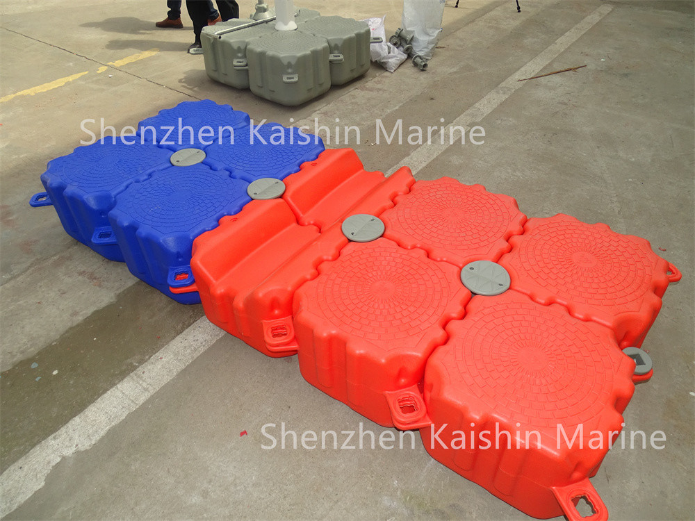 Anti UV Modular Dock Cubes HDPE EPS Foam Modular Floats Floating Jetty