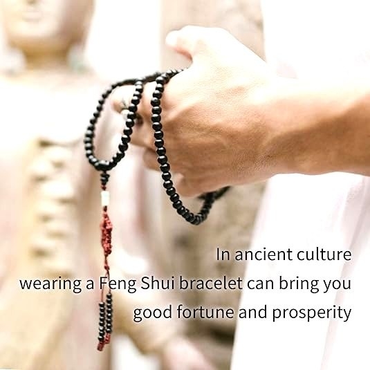 Bead Cinnabar Feng Shui Bracelet – Lucky Charm For Wealth And Good Fortune, Symbolizing Protection And Blessings, Great Gift.