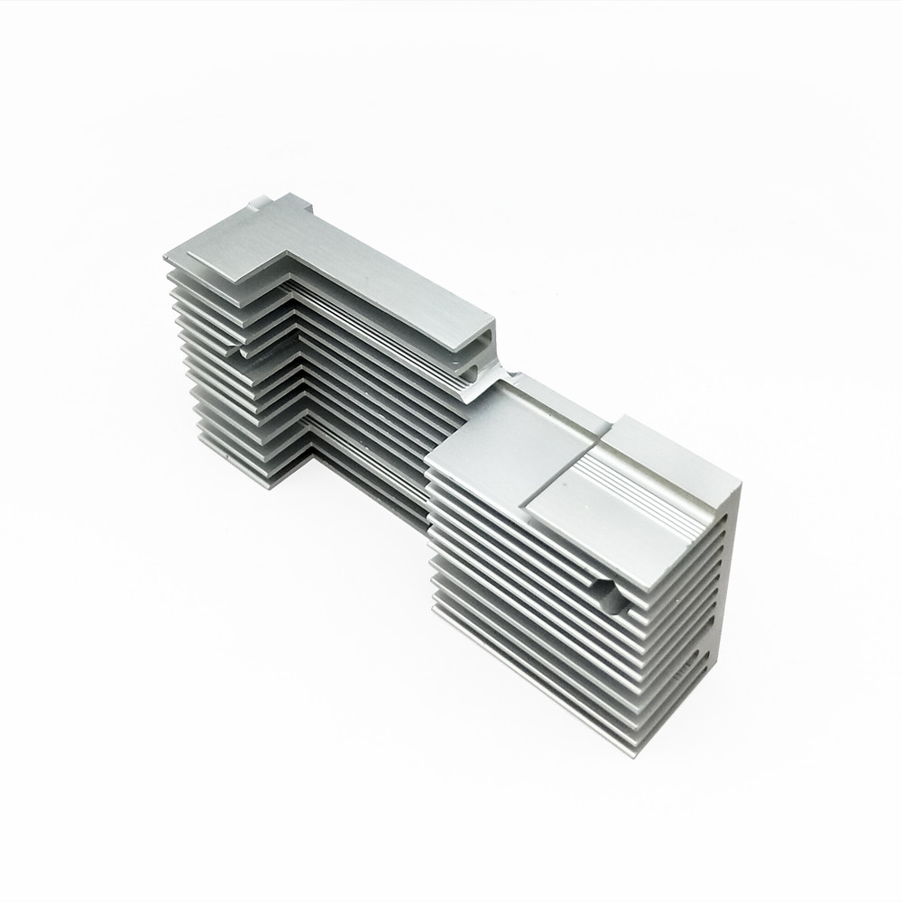 Anodizing Clear CNC Precision Aluminum Profile Heat Sink With Surface Treatment
