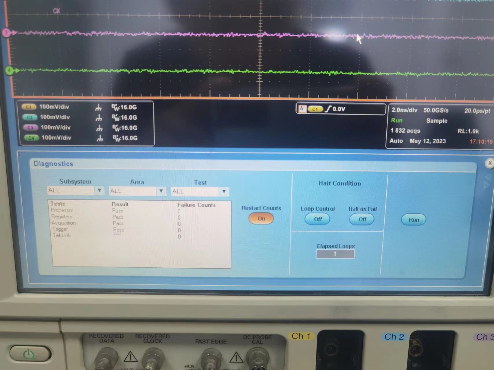Tektronix DSA71604B Oscilloscope 16 GHz 4 Ch 50 GS/S Used Pre Owned