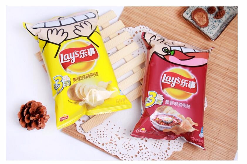 Printed Potato Chips Packaging with Custom Logo in Various Plastic Foil Food Bag