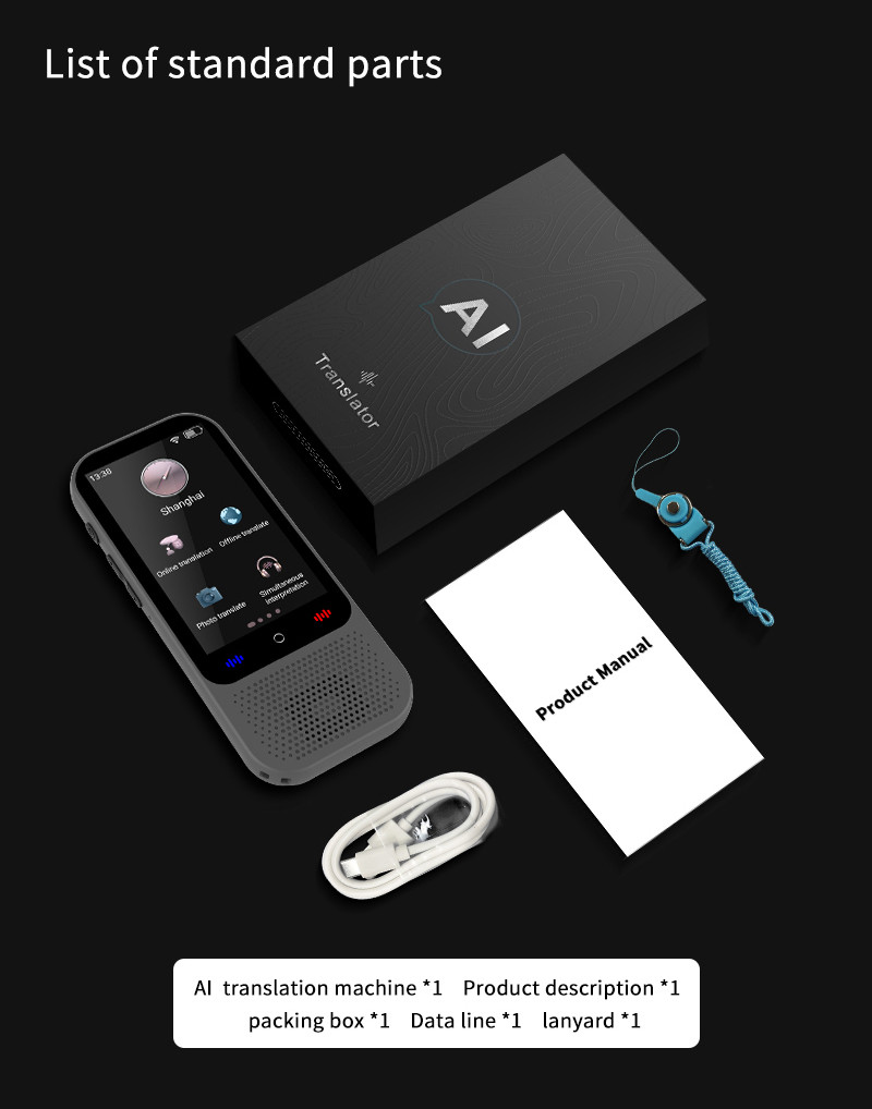2025 S80PRO Language Translator Device 138 Languages Voice Portable Online Offline Translation