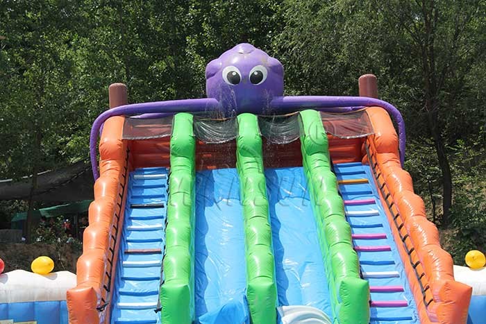 Octopus Commercial Inflatable Water Park Customized Size Acceptable