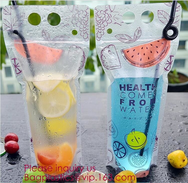 Custom Reusable Juice Food Packaging Plastic Bag Alcohol Drink Wine Spout Pouch Bag,liquid spout pouch/wine drink juice