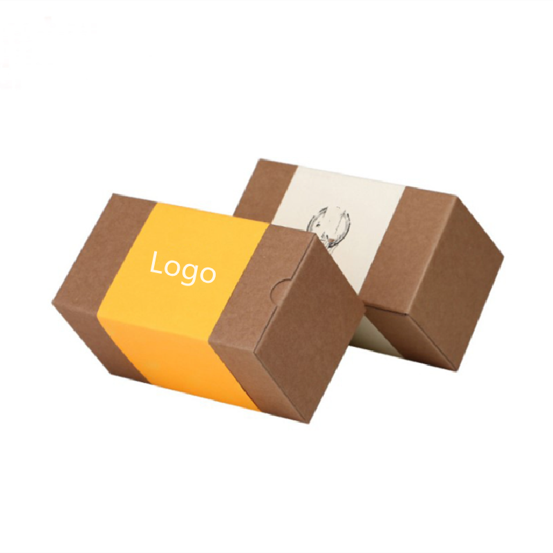 Square Scented Candle Box Kraft Paper Gift Packaging Eco Friendly