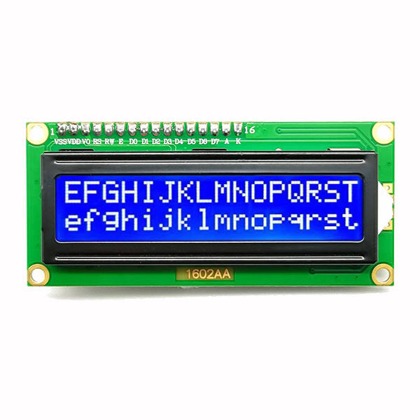 I2C Interface 16x2 Character LCD Display Blue 5V 4 Pins Number