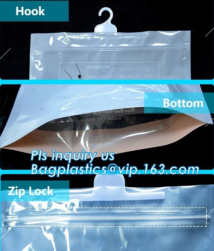 Frosted Zip lockk bag EVA PVC hanger bag for clothes, EVA frost drawstring bag, Frosted Plastic EVA Garment Packing Bag zi