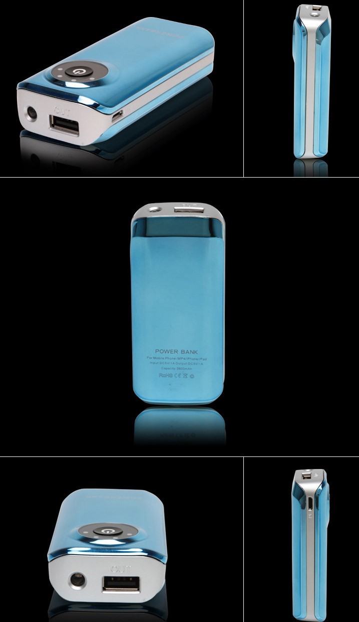 Plastic MSDS Fish Mouth 5V1A 6000mAh USB Stick Drive