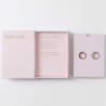 Buy cheap Couple Jewelry Paper Box Earring Jewelry Box With Corrugated Paper Insert from wholesalers