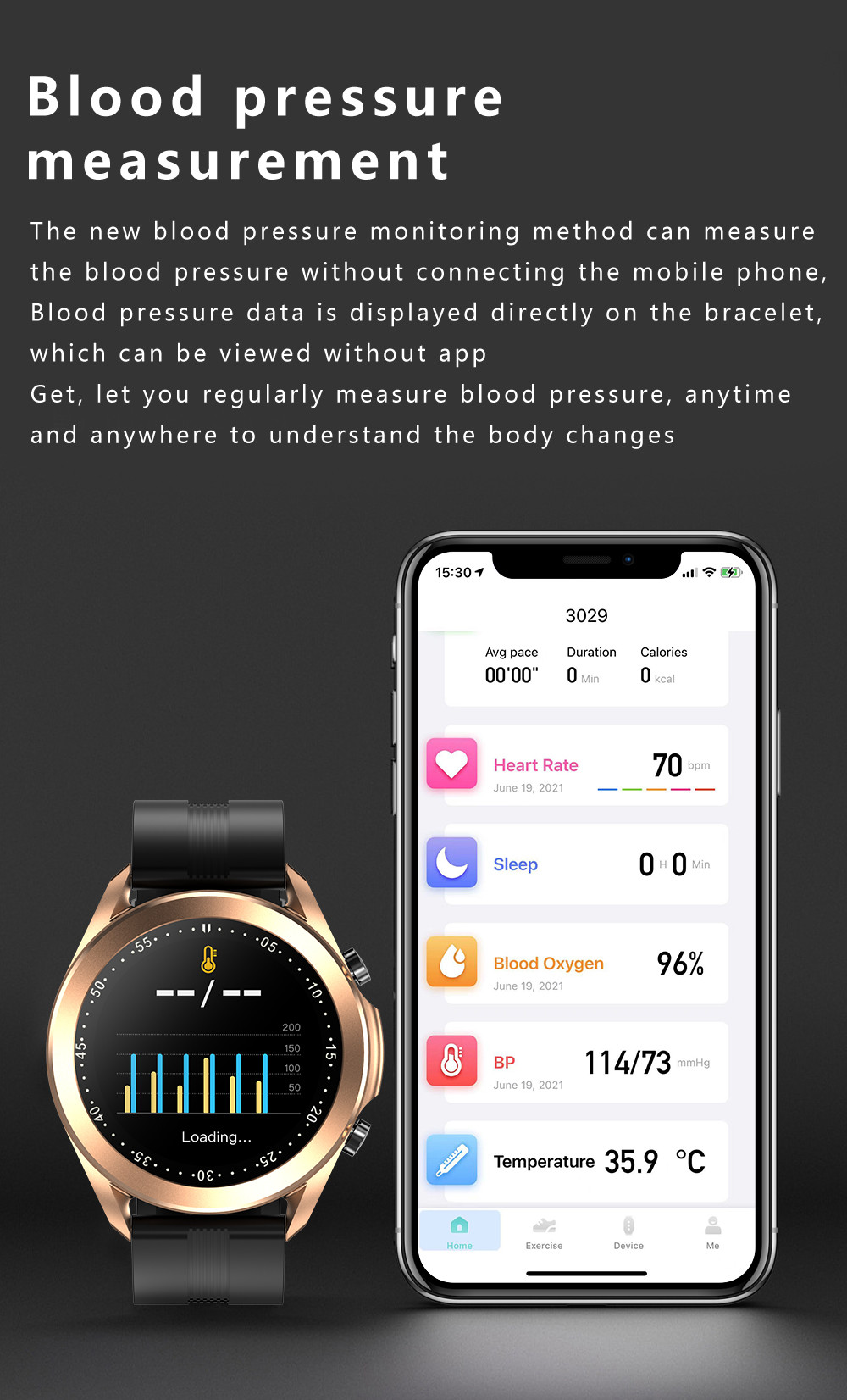 DW95 Bluetooth 3.0 200mAh Sleep Monitor Smartwatch IP67 Waterproof