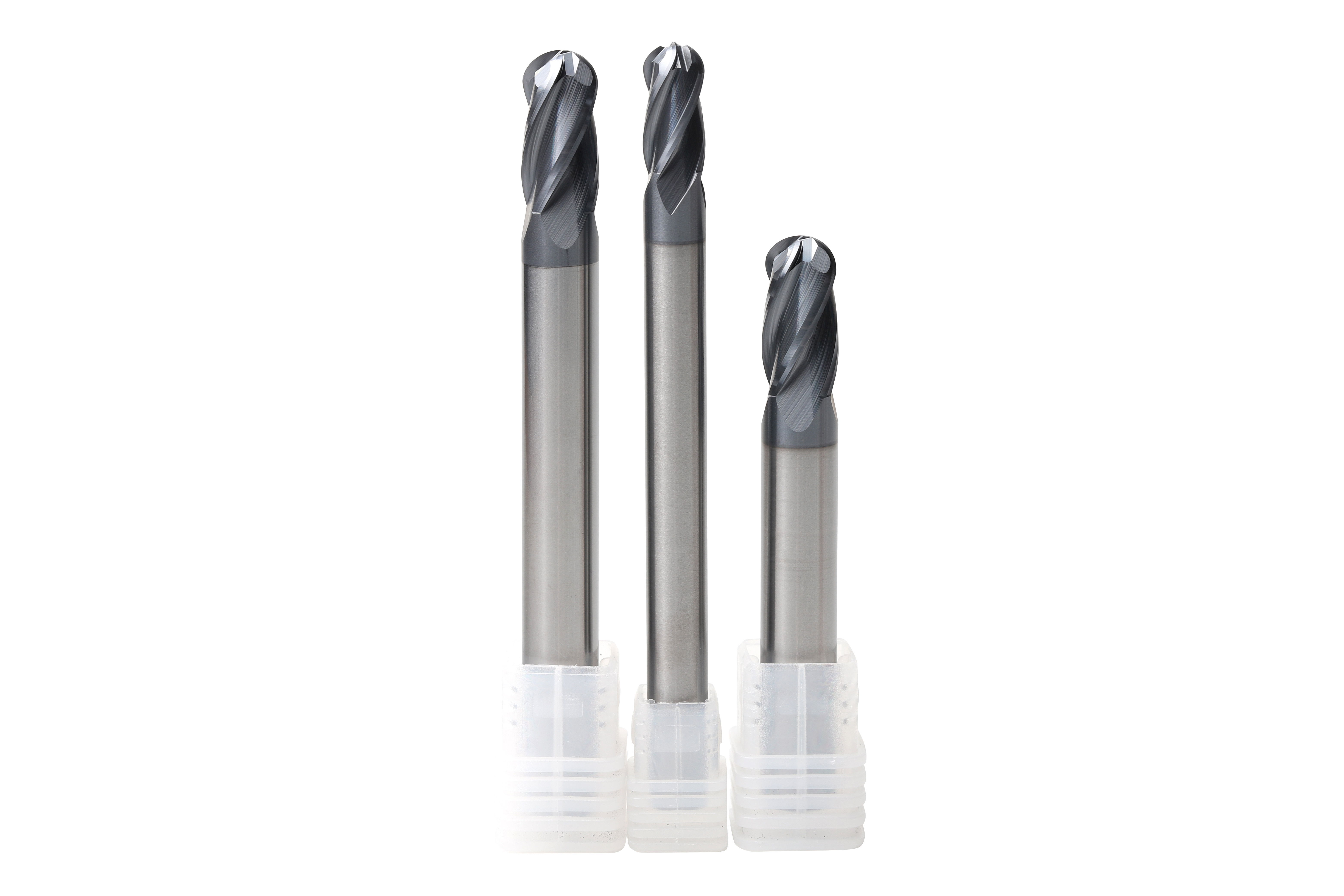 R10 TiALN Coated HRC58 Ball Nose End Mills For Milling Industry