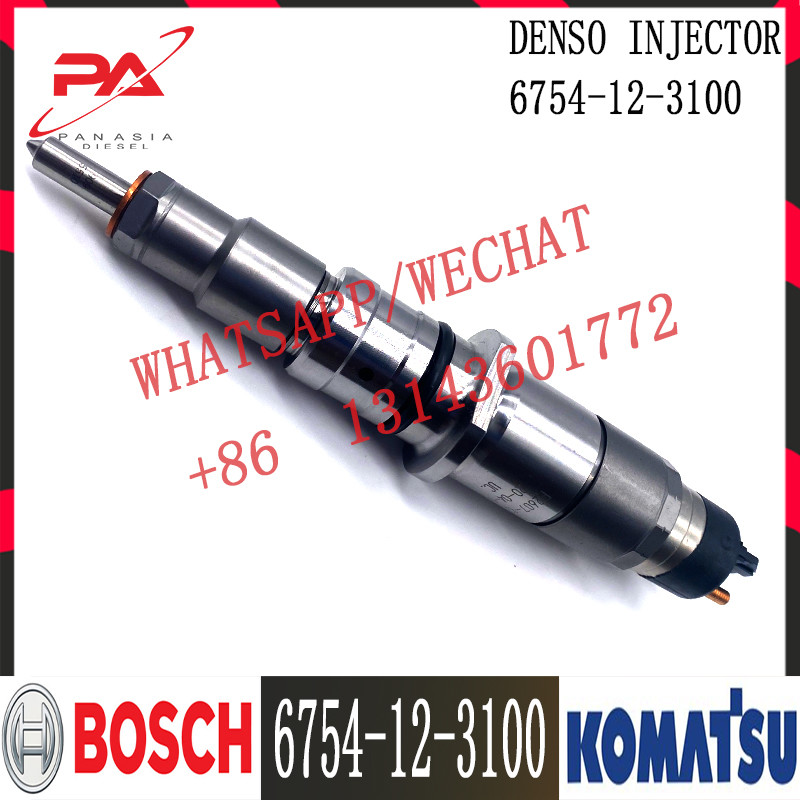 6745-12-3100 Komatsu Diesel PC300-8 PC300LC-8 PC350LC-8 D65EX-15E0 Engine Fuel injector 6745-12-3100 0445120236