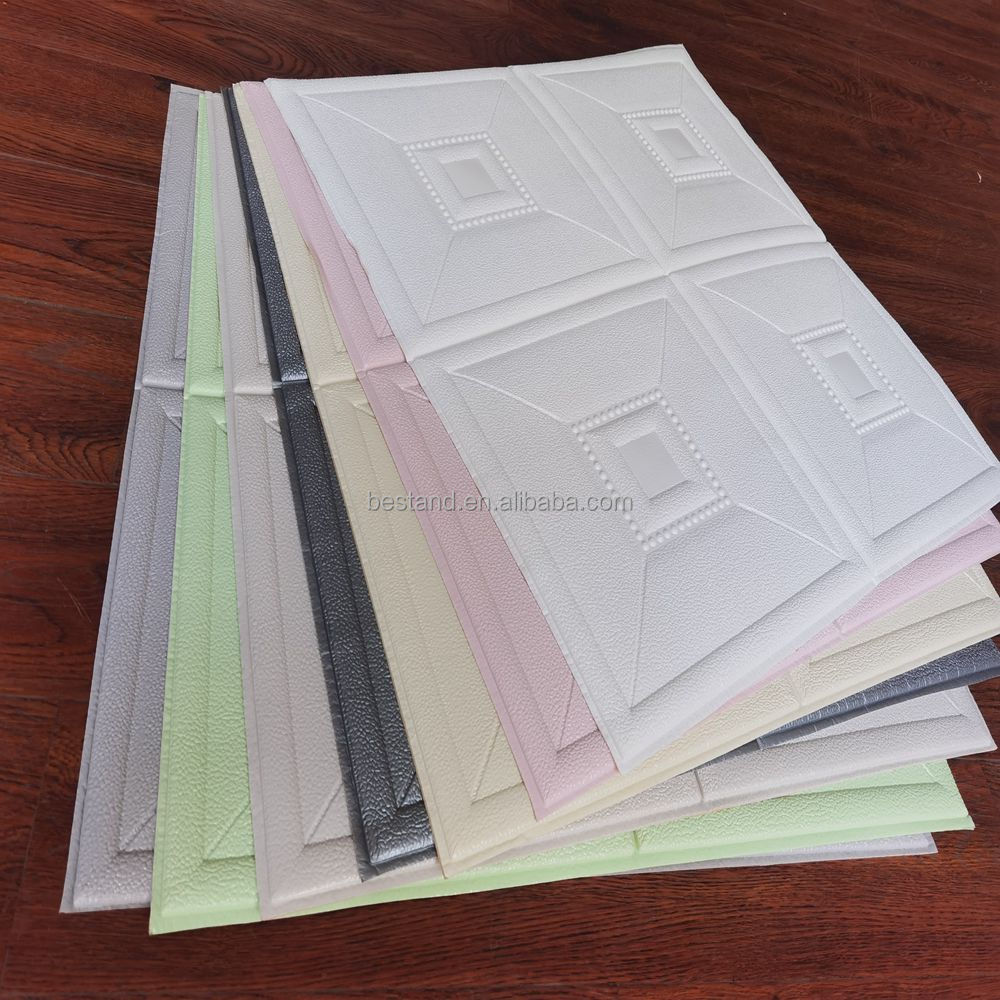 Interior Wall Protection 3D Brick 3D Stone PE Foam Wallpaper with Smoke-Proof Function and Waterproofing