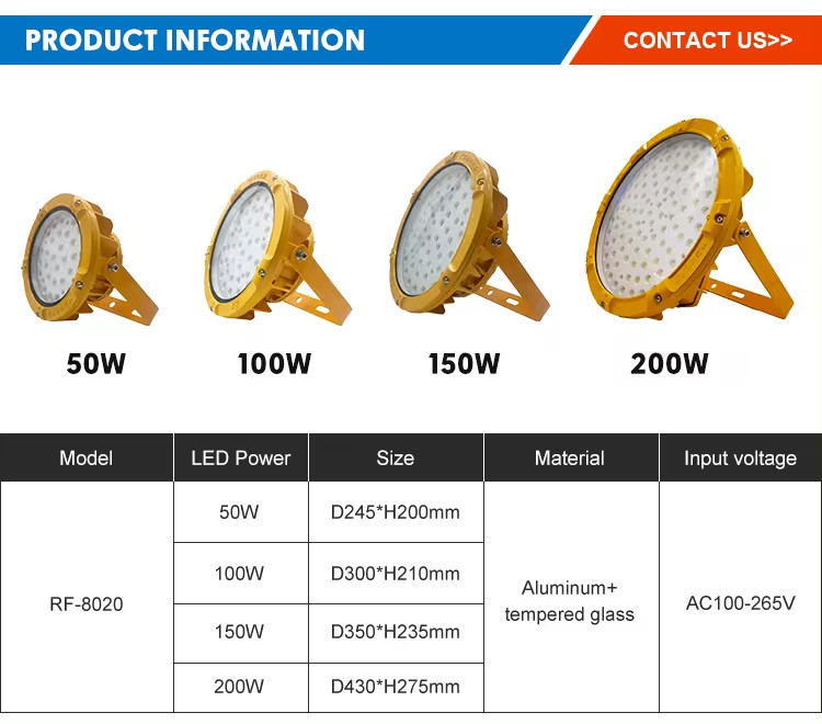 SMD2835 LED Explosion Proof Lighting Industrial High Bay Led Lights