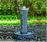 Shell Shape Outdoor Garden Water Fountains , Durable Granite Water Fountain