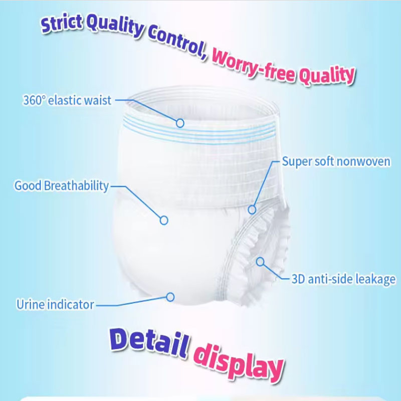 Wholesale Disposable Adult Diapers for Elder Old People Cheap Price Free Sample ultra thick Adult Pull up Diaper