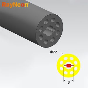 IP67 Circular Silicone LED Neon Light Strip 360 Degree LED Neon Flex Light