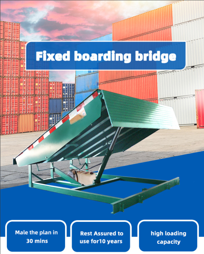 Warehouse Hydraulic Dock Plate 8T-20T Metal Loading Dock Ramp