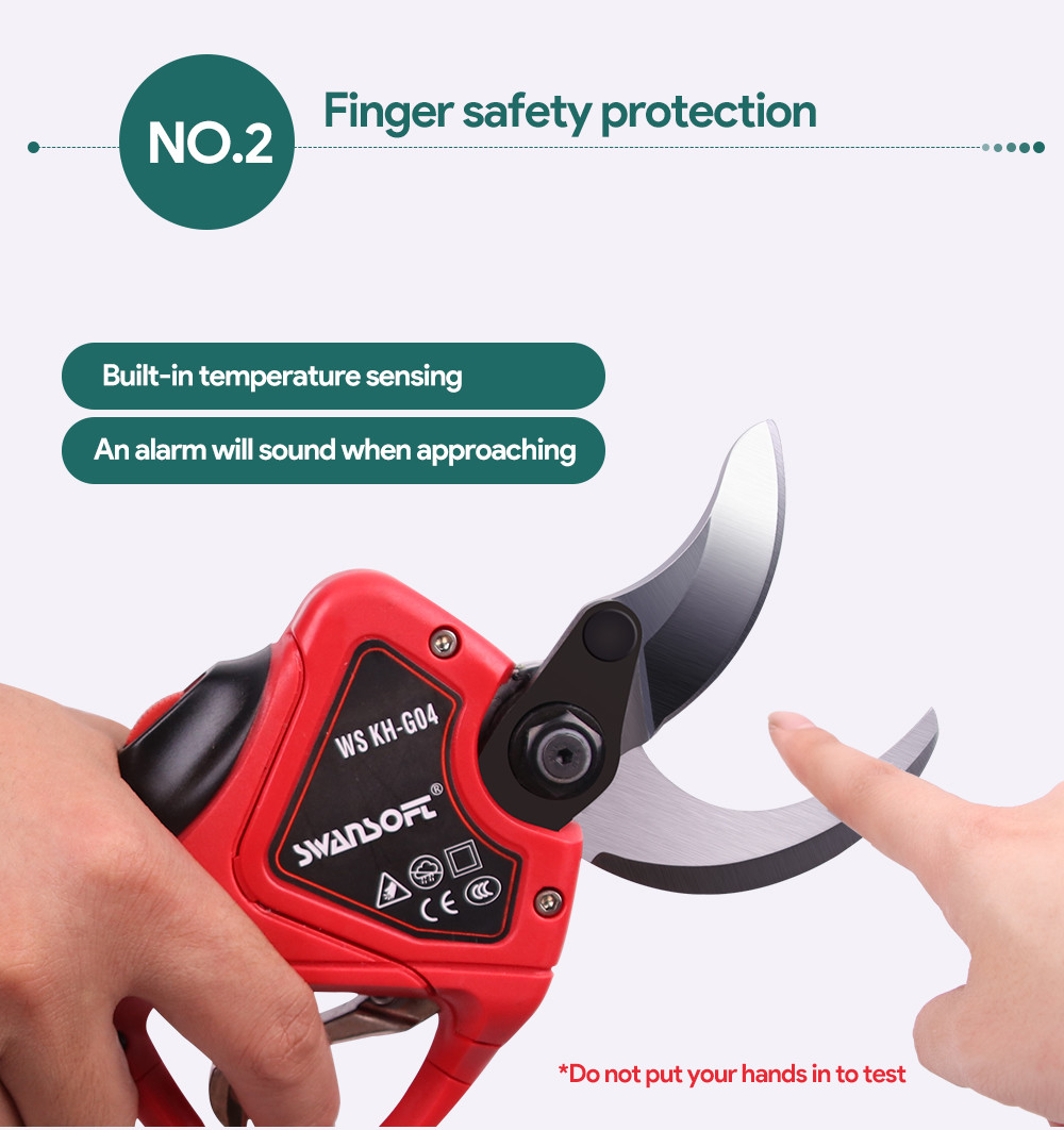 Cordless Garden Cutting Tools Tree Pruners with LED Display and Progressive function For Vineyard And Orchard