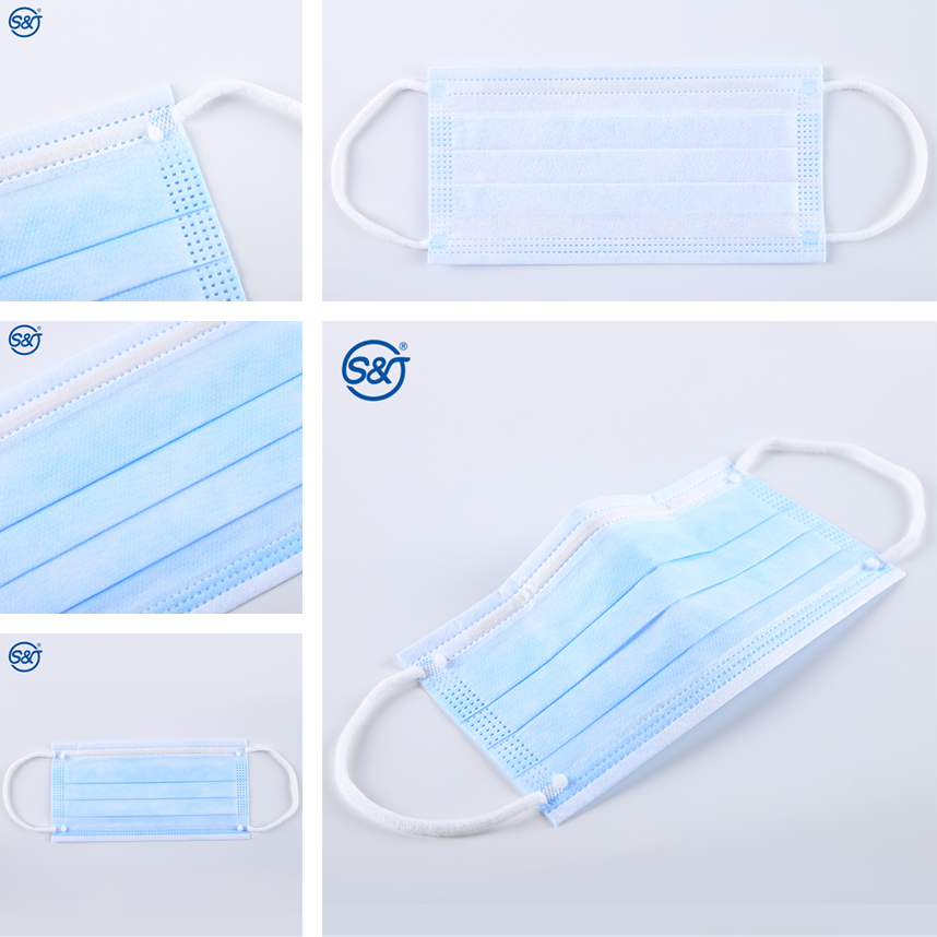 factory civilian grade non woven 3 ply face mask non-woven disposable 3ply face mask