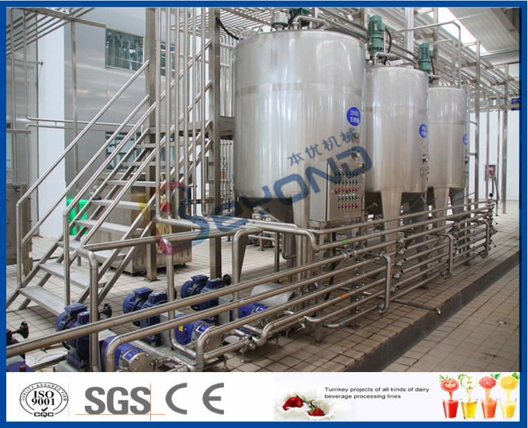 Skid Frame SUS304 Dairy Industrial Yogurt Making Machine small scale