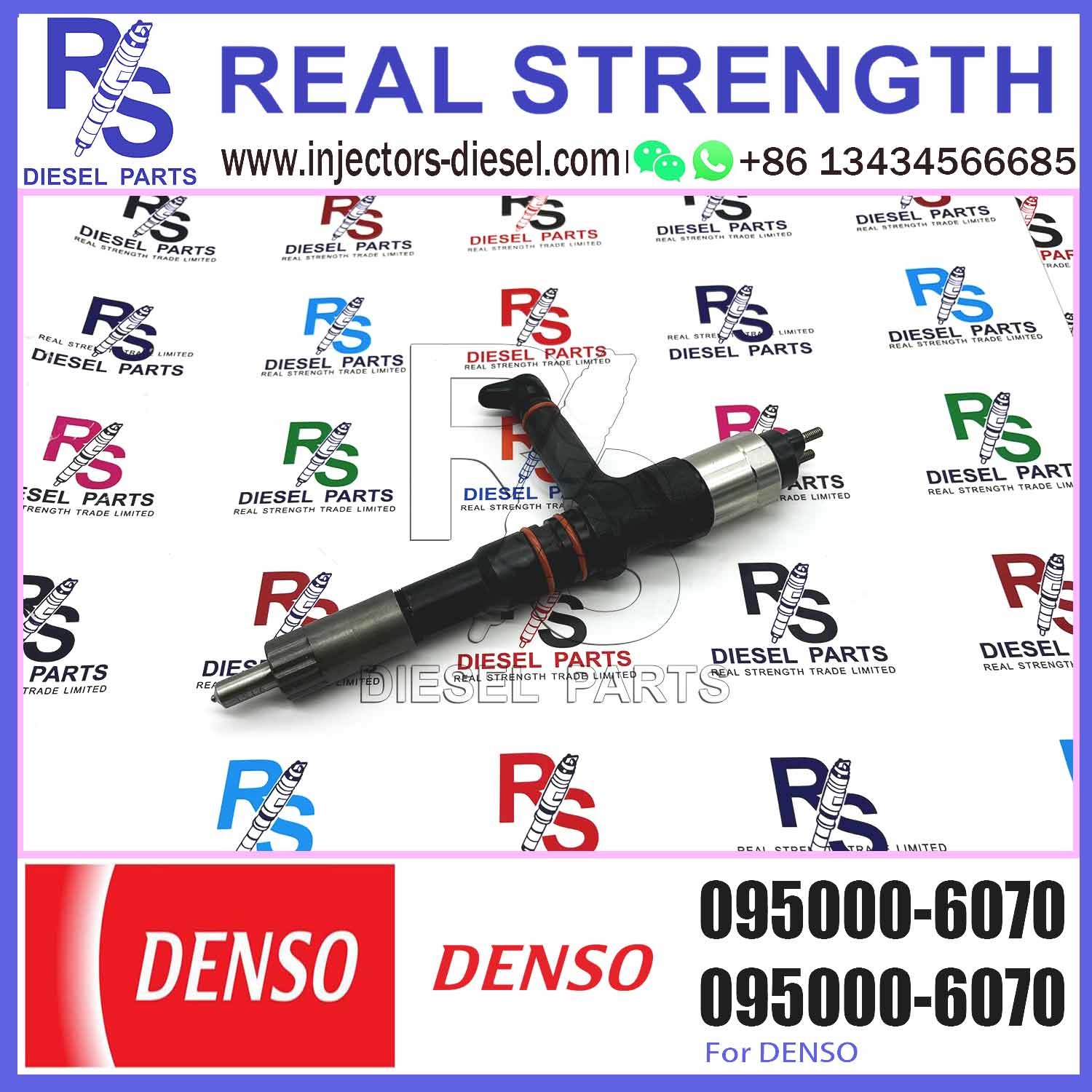 Huida SAA6D125E-5 engine fuel injector 6156-11-3100 095000-6070 with genuine packing