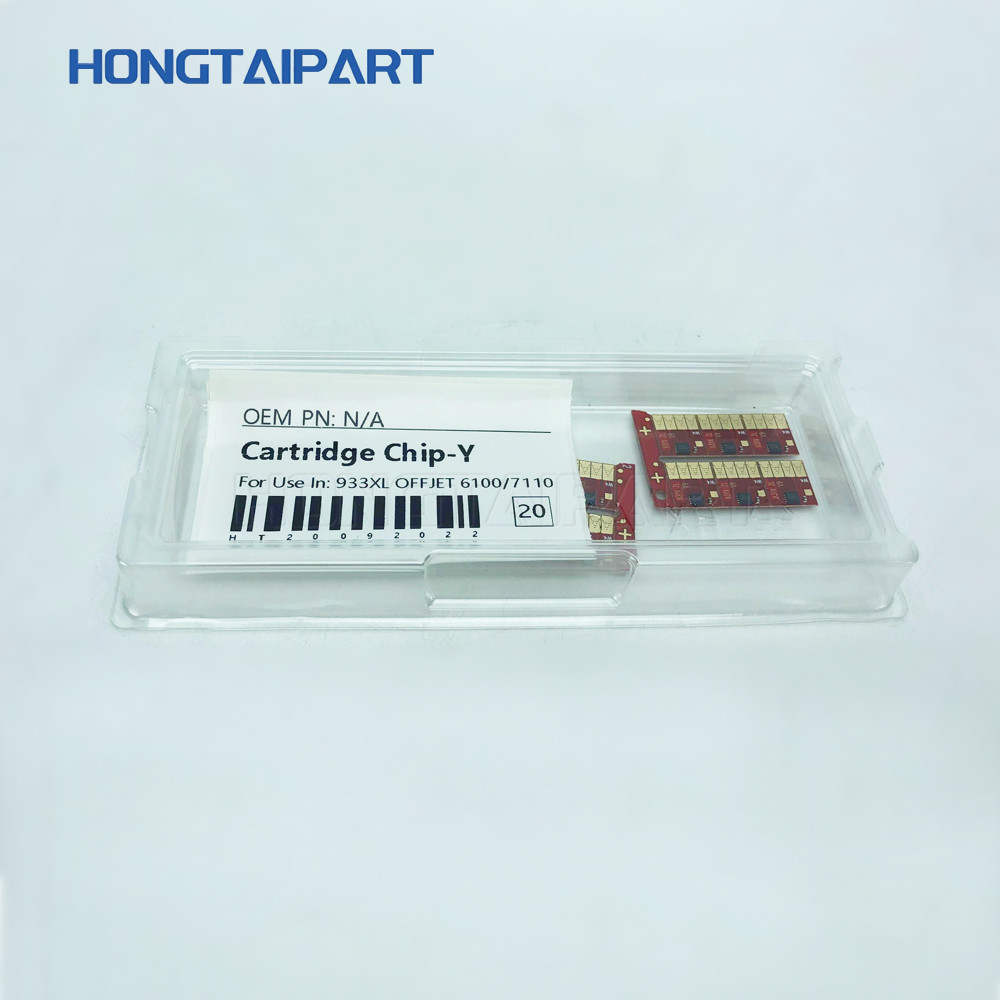 Ink Cartridge Chip For H P 933XL 932XL Officejet 7110 7510 7512 7610 7612 6100 6600 6700 Printers Auto Reset ARC Chip Y