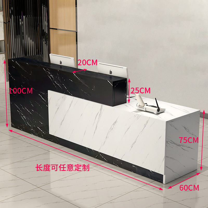 Reception Desk Beauty Salon Color Customized 140*60*100 cm Made in 2023 Modern Style