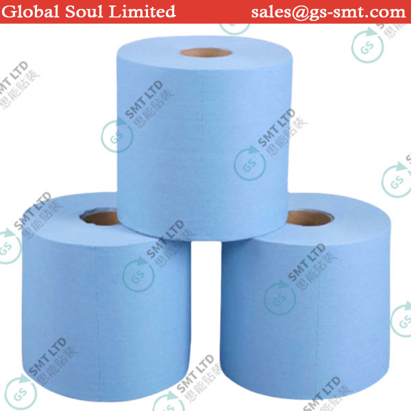 White Blue Decontamination Oil Absorbent Spot Wiping Paper 25*38 Industrial Large Roll Dust Free Paper