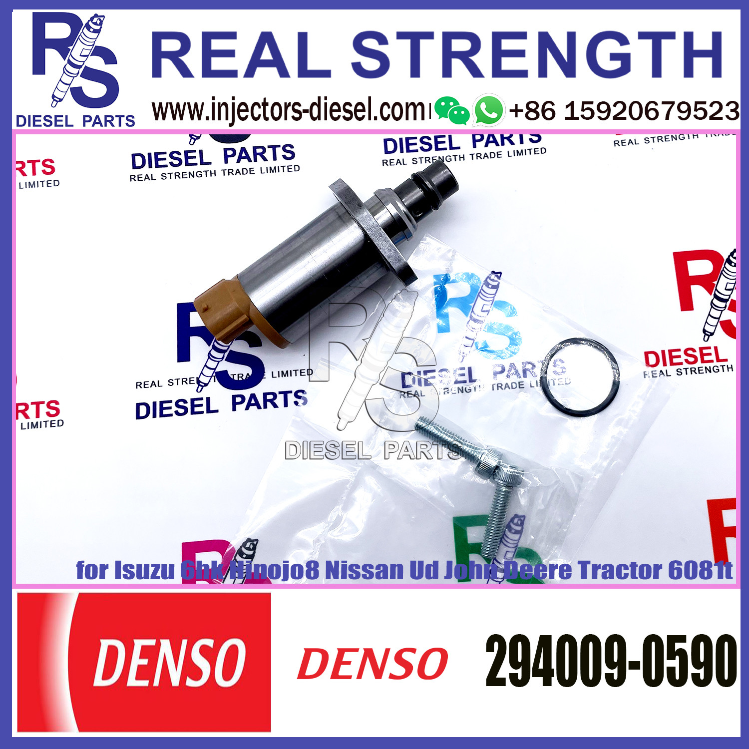 DENSO Suction Control Valve 294009-0590 Applicable to Isuzu 6hk Hinojo8 Nissan Ud John Deere Tractor 6081t