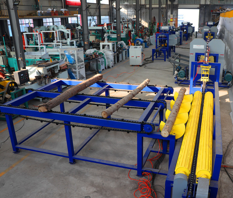22KW Band Saw Lumber Mill 500mm Dia Twin Vertical Band Saw