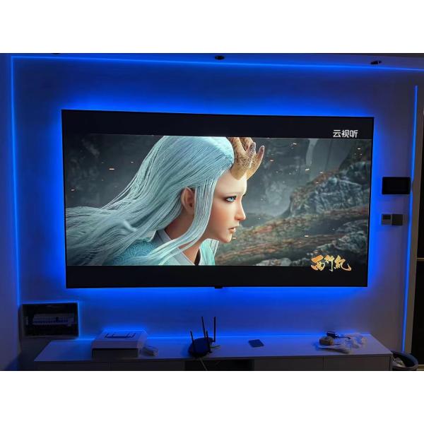 100 Inch Fixed Frame Screen 8K Fresnel ALR Projector Screen Ultra Wide Viewing Angle