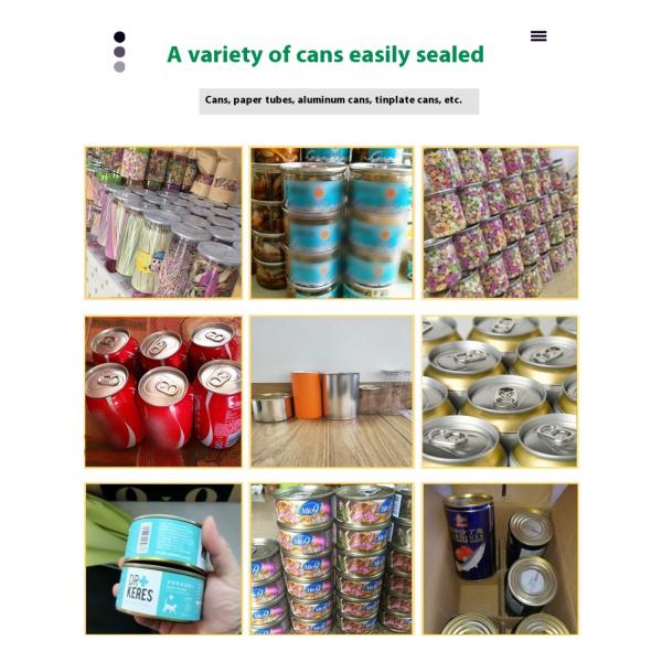 Automatic Beverage Coffee Soda canning machine Vertical Can Sealer Tin can Sealing Machine