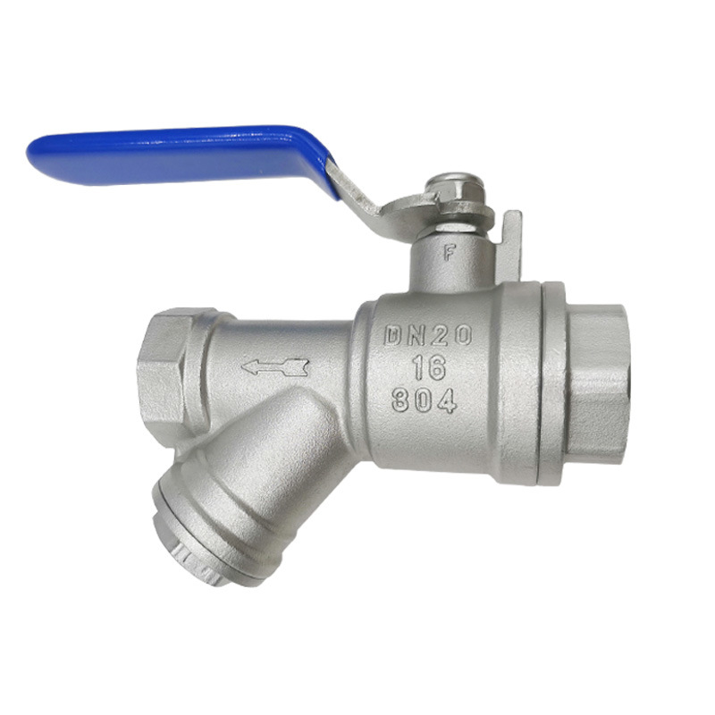 Manual Stainless Steel 304/316 Y-Filter Ball Valve with Female Thread