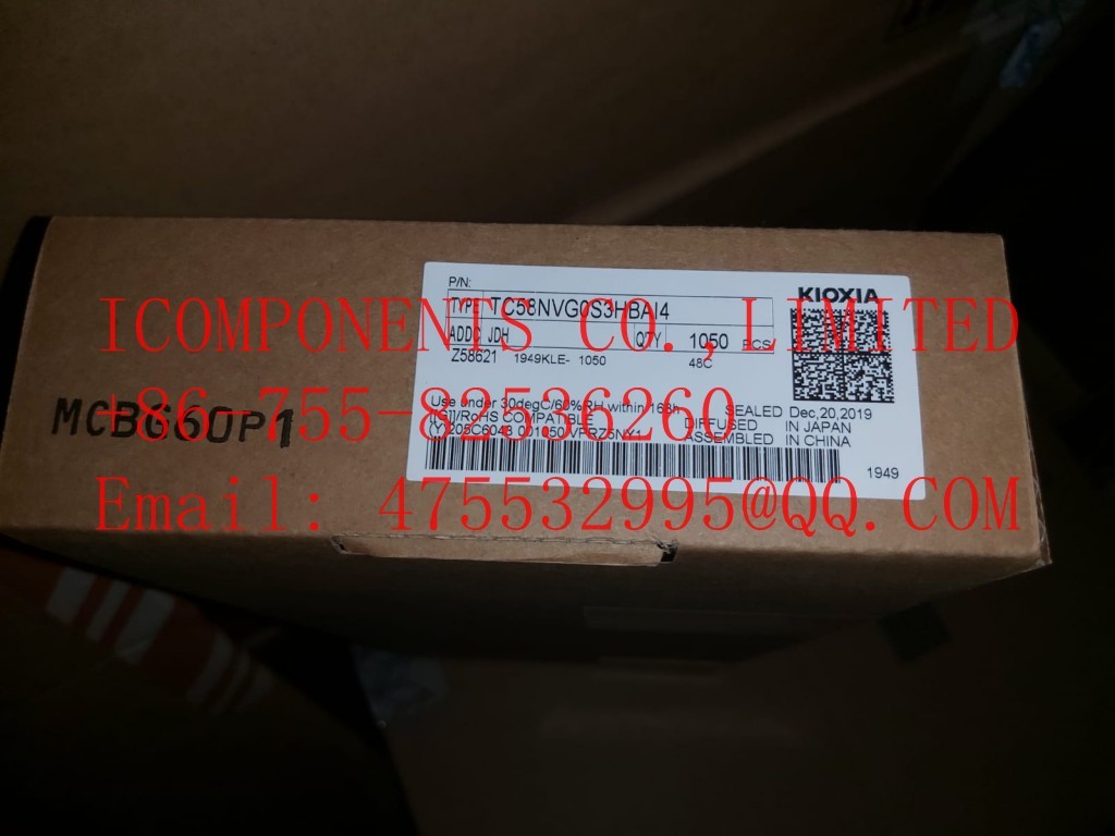 TC58NVG0S3HBAI4 TOSHIBA SLC NAND Flash Parallel 3.3V 1G-bit 128M x 8 63-Pin FBGA T/R