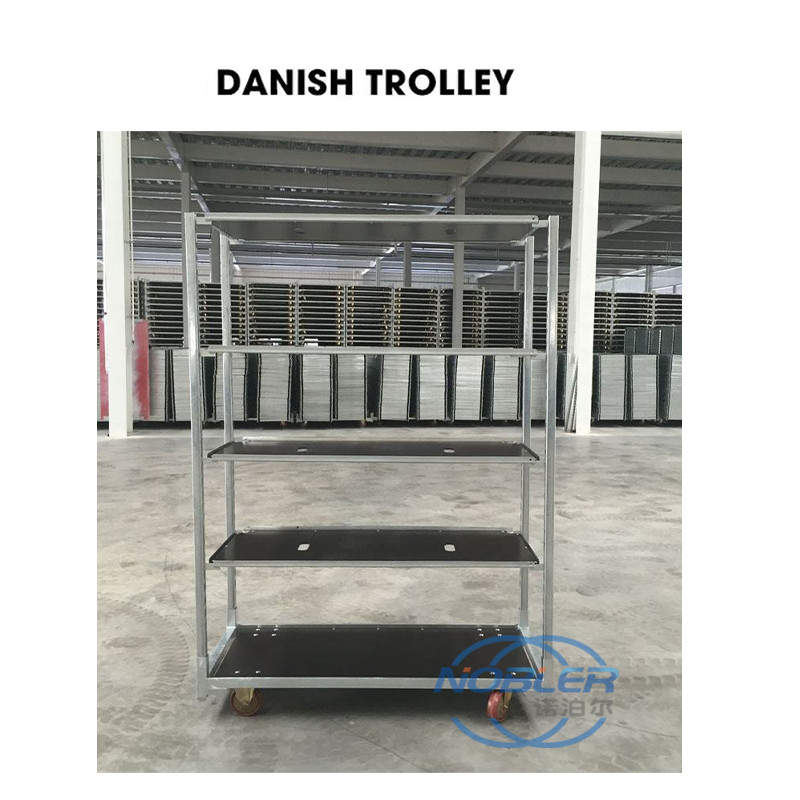 Hot Dip Galvanizing Dutch Flower Trolley Easy Assemble For Bud Room