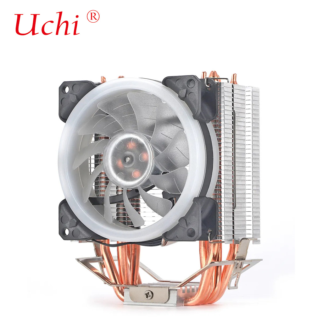 4 Copper Heatpipe Radiator Cooling For Computer Cpu Intel I3 I5 I7 LGA1150 1156 1200 1366 1700 2011 AMD AM4 AM5 Cheap Cooler