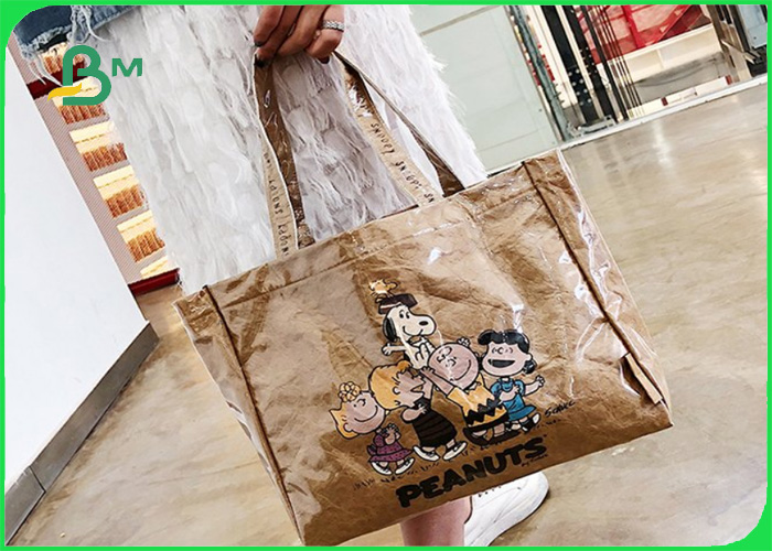Fibrous Materials Washable Paper One Side Golden Color Surface Reflective