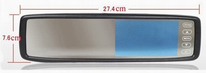 Ouchuangbo 4.3 inch car rear view mirror TFT-LCD digital high-definition display OCB-RV430S