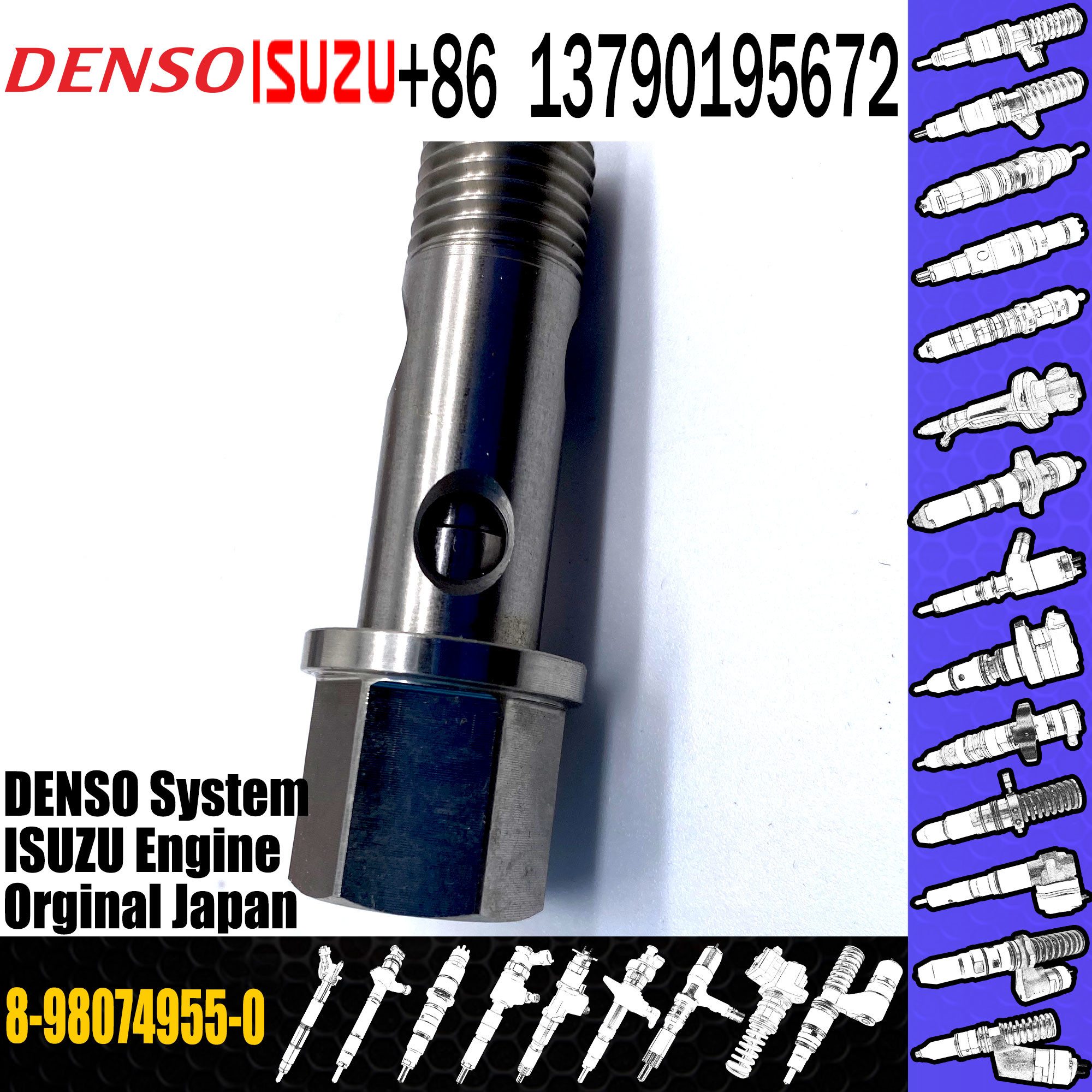 Engine 4HK1 Injector Control Valve Diesel Pump Pressure Valve 6HK1 ZAXIS200-3