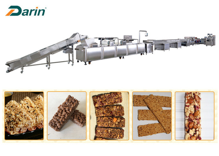 Stainless Steel Cereal Bar Making Machine , Snack Cutting Machines For Sesame Bar