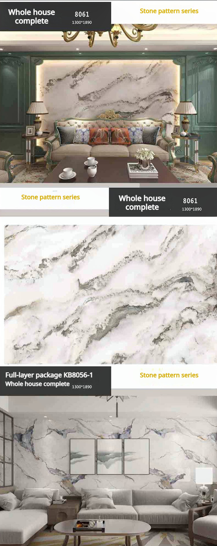 UV PVC Marble Board Interior Decorative Plastic Sheets Wall Covering Panel 3d Printing Pvc Marble Uv Sheet