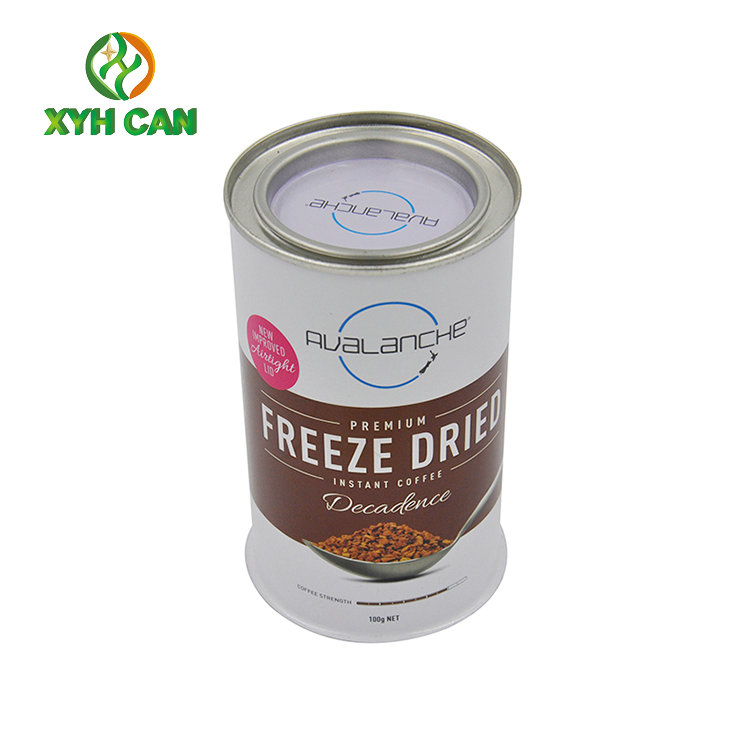 Custom Printing Metal Tin Can Canister Tin Plate Containers 0.18~0.25mm Thickness