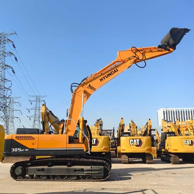 Used Large Excavator Hyundai R305LC-9T Crawler Excavator 1.38m3 Bucket Capacity