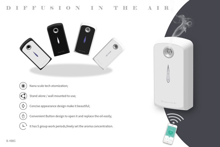 Visible Oil Level Scent Battery Aroma Diffuser Small Area With Timer Program