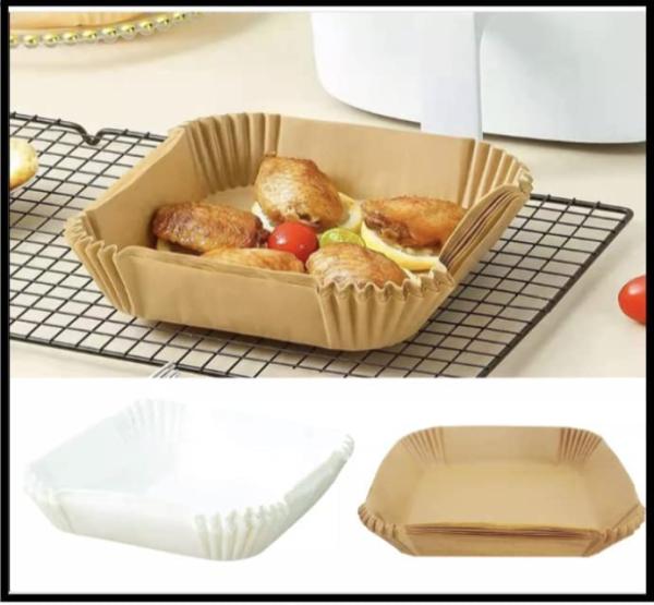 Quality Liner Square Style Parchment Air Fryer Paper High Temperature Resistant for sale