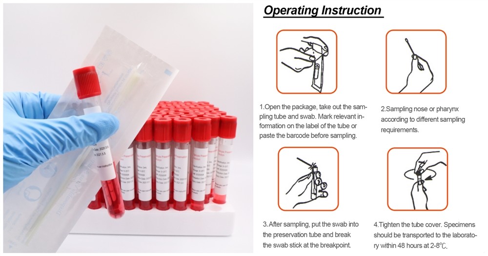 Ethylene Oxide 5ml/10ml Blood Specimen Tubes Virus Flu Test