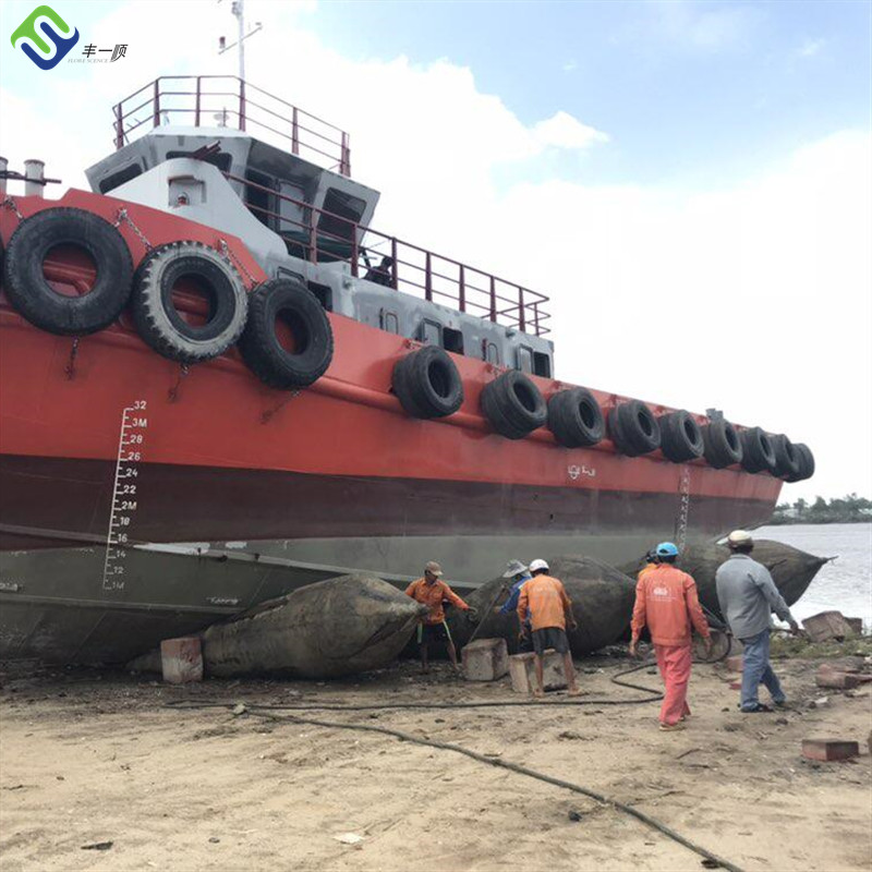 1.0m Diameter Industrial Air Bags , Boat Recovery Airbags For Large Weight Lifting